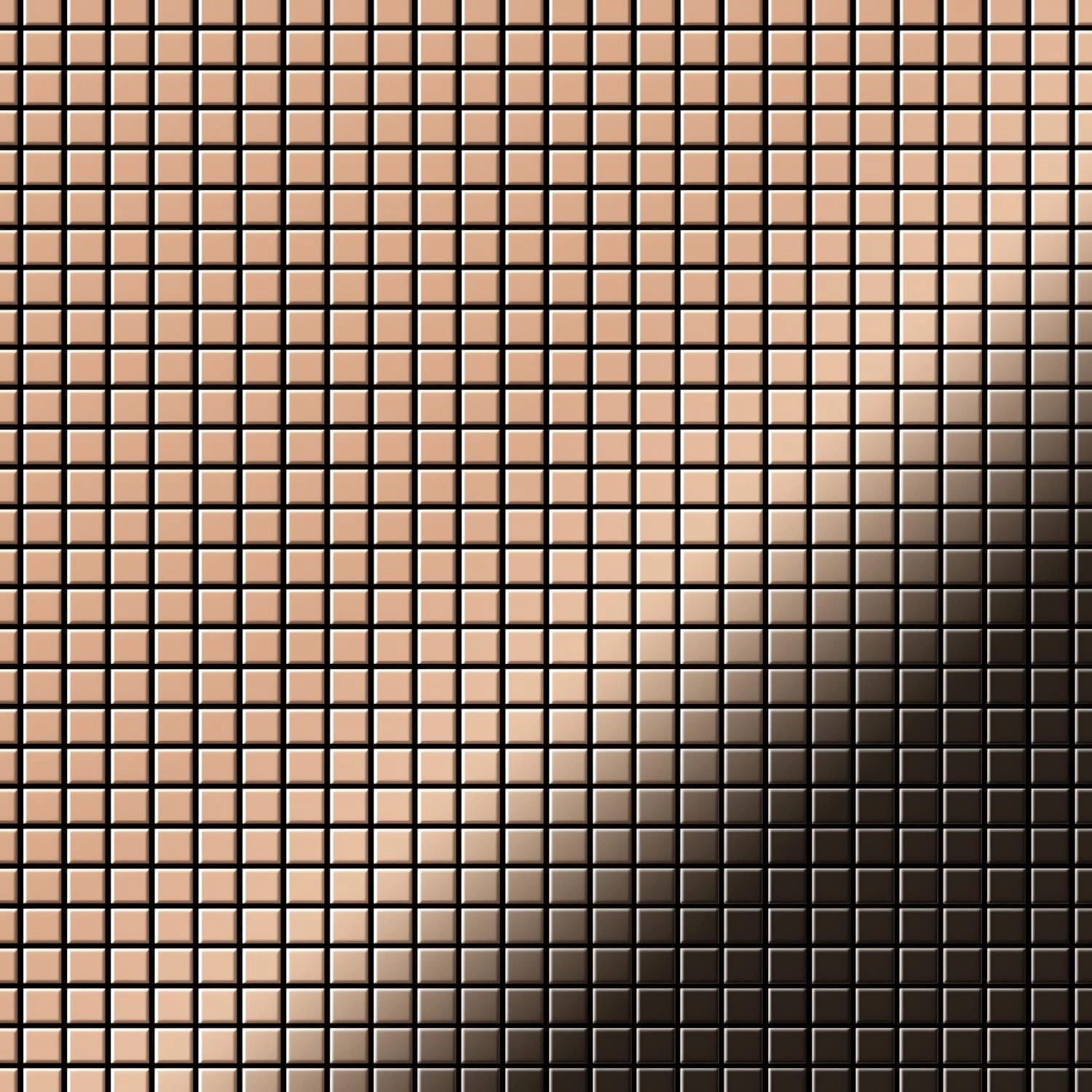 ALLOY Mosaik Fliese Massiv Metall Kupfer Gewalzt Kupfer 1,6mm Stark Glomesh günstig online kaufen