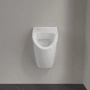 Weißes Villeroy & Boch O.NOVO Keramik-Urinal, wandhängend, für Bad und Gäste-WC.