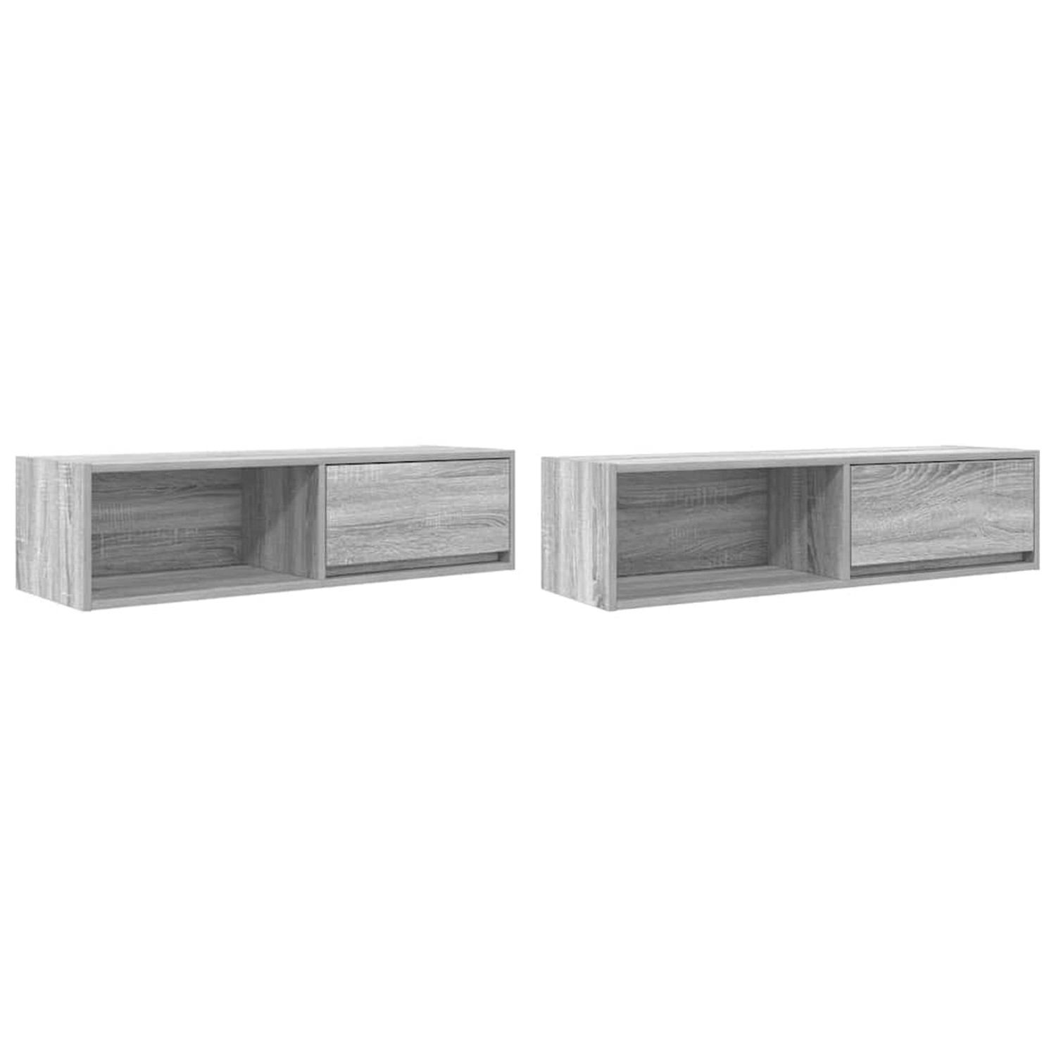 vidaXL TV-Schränke 2 Stk Grau Sonoma 100x31x25,5 cm Holzwerkstoff 861483 günstig online kaufen