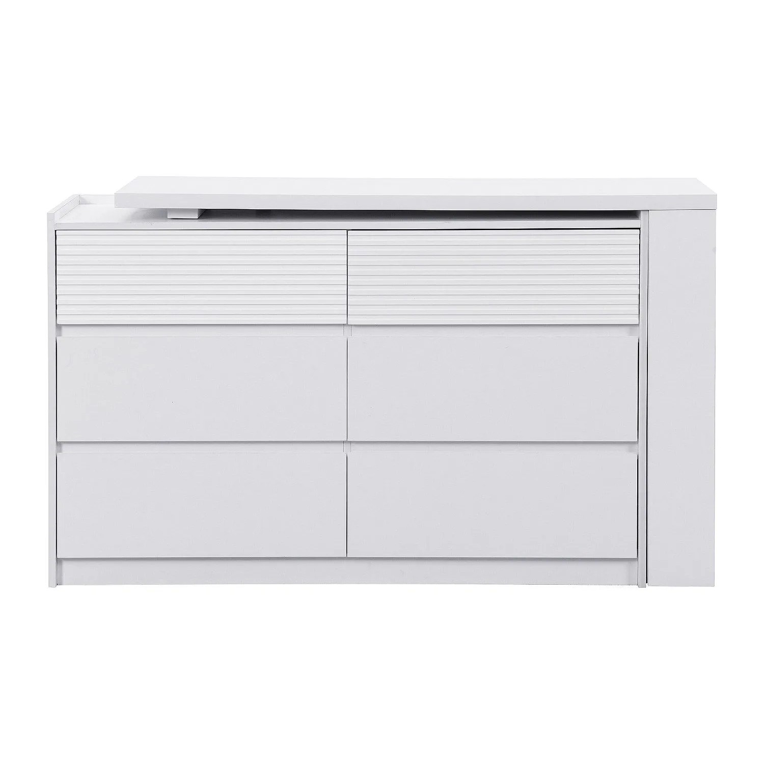 Vente-unique Kommode Bopania Weiß 200 cm  120 cm