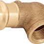 90 Grad Presswinkel aus Rotguss, 22 mm x 24,1 mm (Rp 3/4), für Kupferrohre.