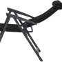 Anthrazitfarbener Siena Garden Campingsessel Premium, 6-fach verstellbar, mit AirMesh-Bezug.
