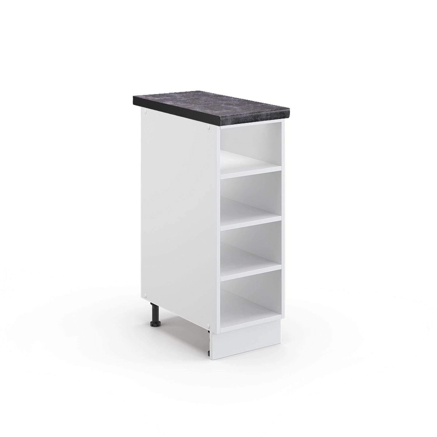 Vicco Küchenregal Fame-Line Offener Küchenschrank Weiß/Weiß 30 cm AP Anthra günstig online kaufen
