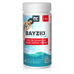 Bayzid Chlorgranulat 1kg Dose für Pool Desinfektion. Schnell lösliches Chlor zur Anhebung des Chlorgehalts.