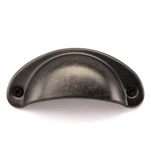 SOTECH Muschelgriff KHEA BA 64 mm Altsilberoptik Antik