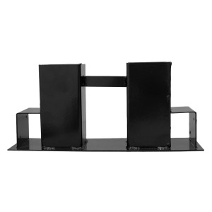 TRUTZHOLM Holzstapelhilfe 2er Set, Stahl schwarz lackiert, für Kaminholzregal