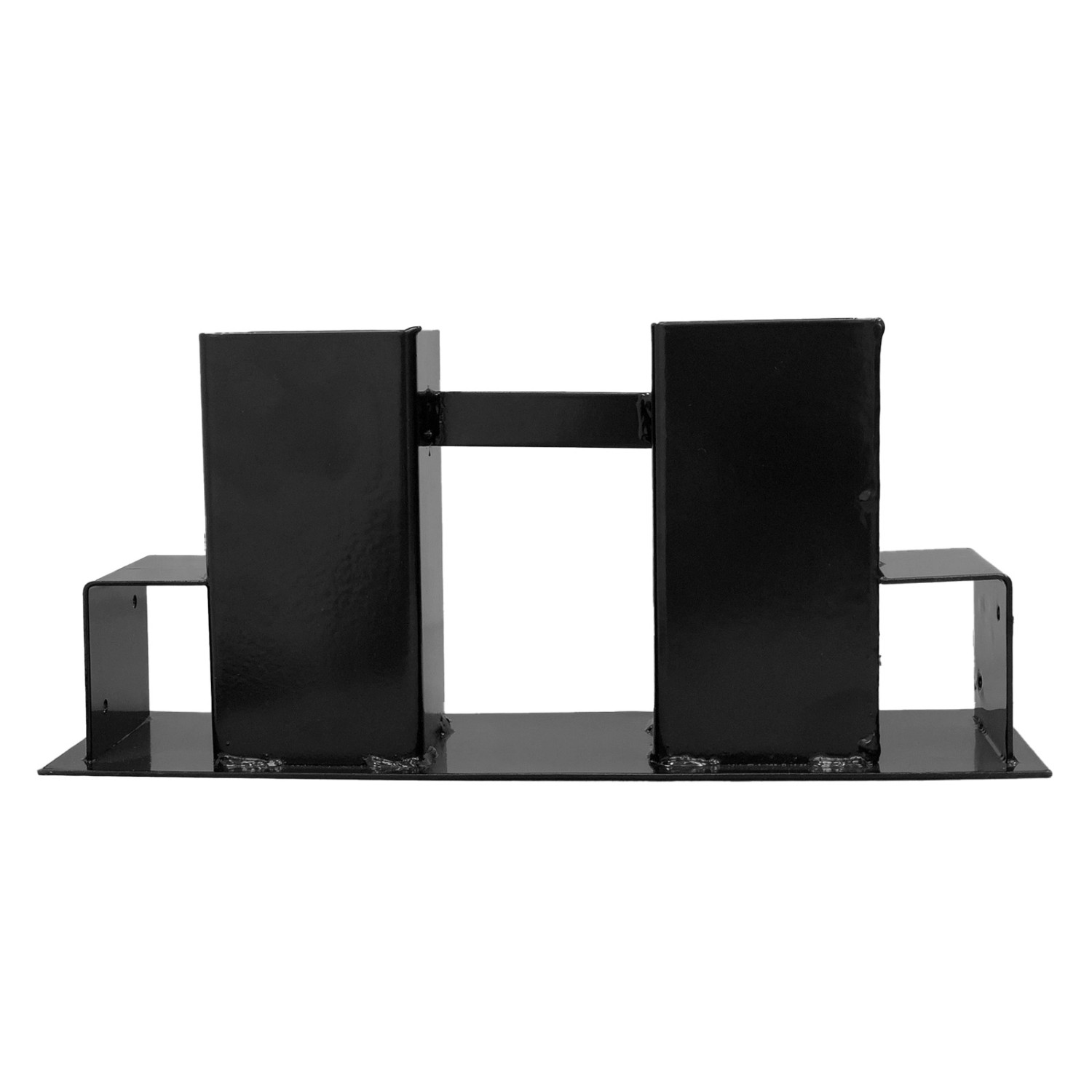 TRUTZHOLM Holzstapelhilfe 2er Set Halterung 34x10cm Lackierter Stahl Schwar günstig online kaufen