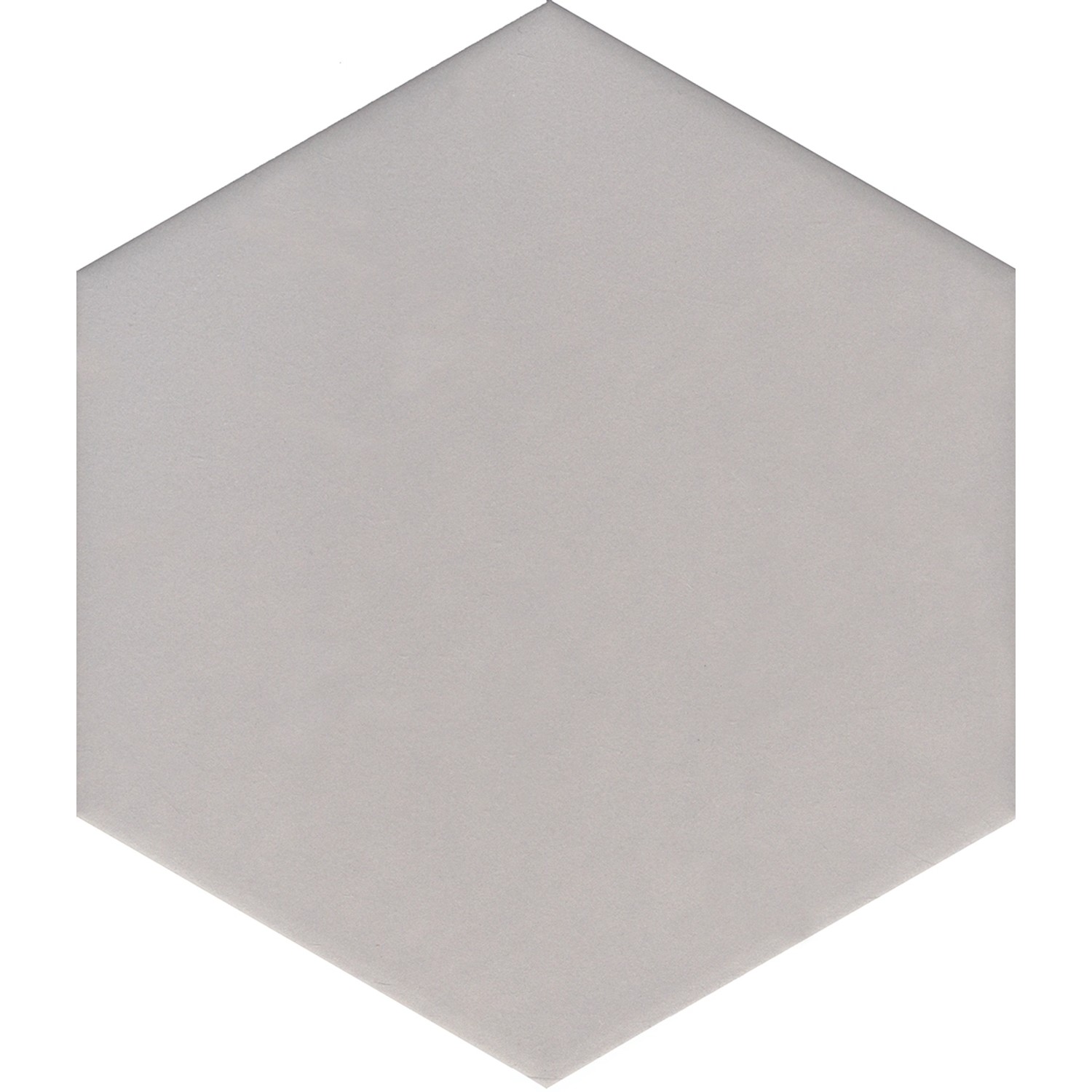 Feinsteinzeug Hexagon Solid Silver Glasiert Matt 21,5 x 25 x 0,9 cm