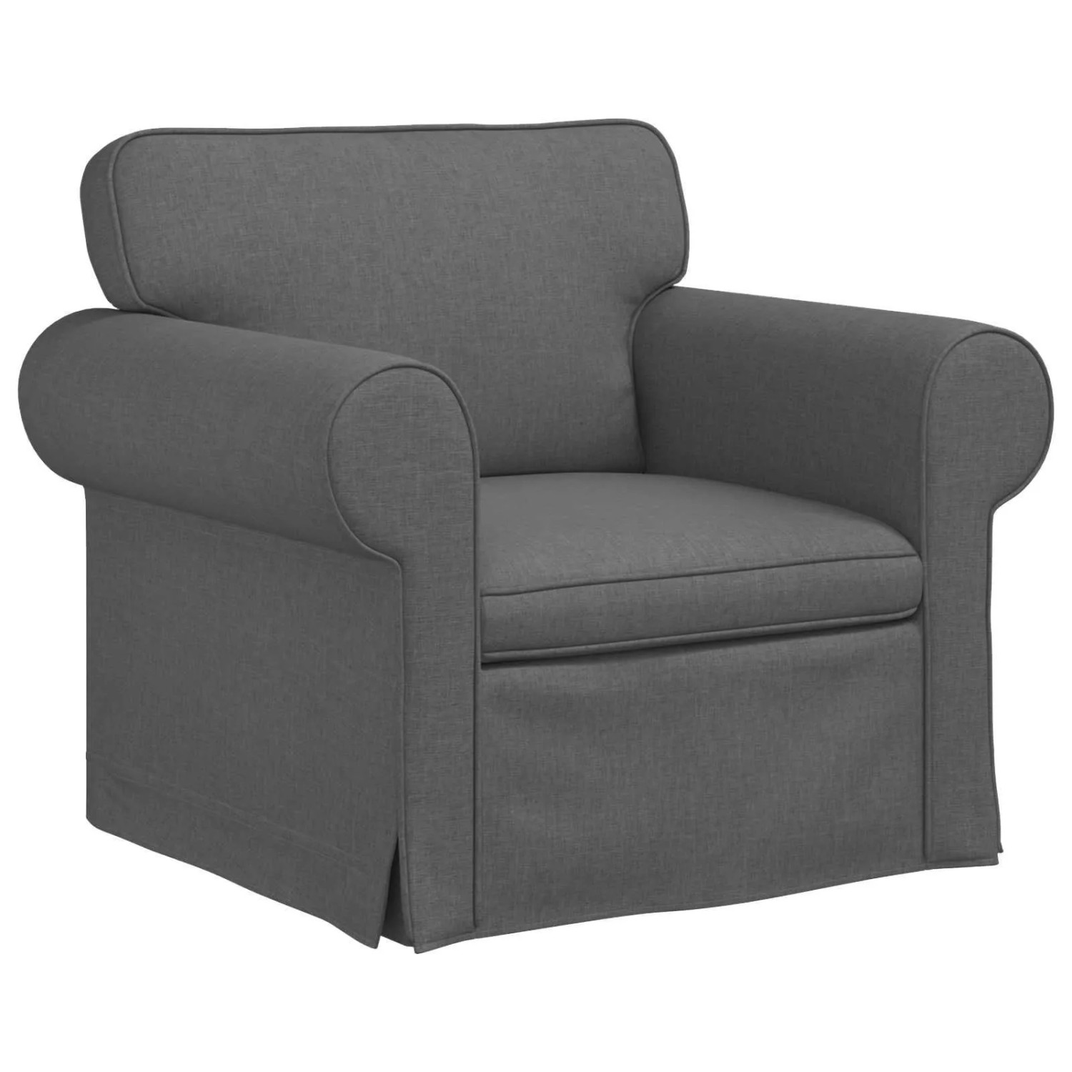 vidaXL Sofa Dunkelgrau 215 x 82 x 80 cm Stoff 42024293