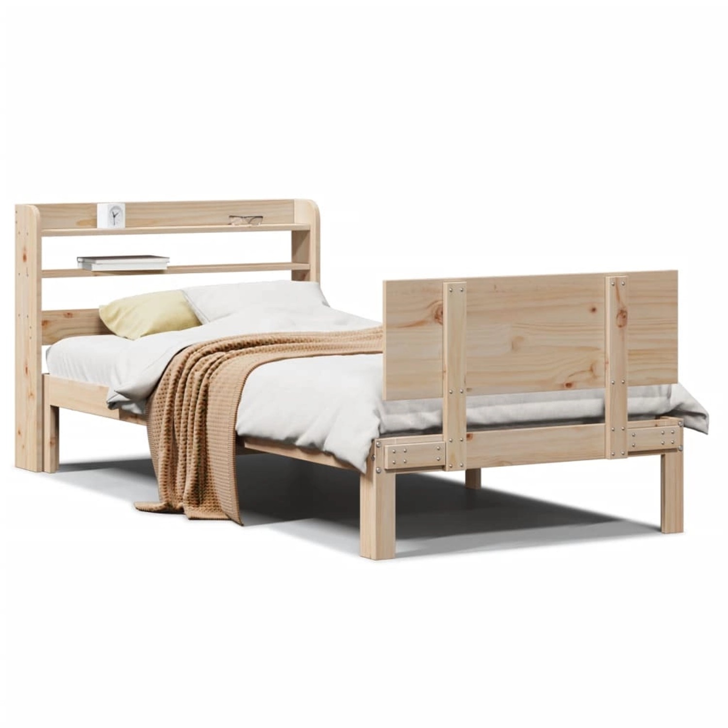 vidaXL Bettgestell mit Kopfteil ohne Matratze 90x190 cm 3306813 günstig online kaufen