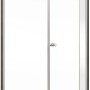 Schulte ExpressPlus Drehtür mit Seitenwand, 89,2x91,2cm, Anschlag rechts, Chromoptik.