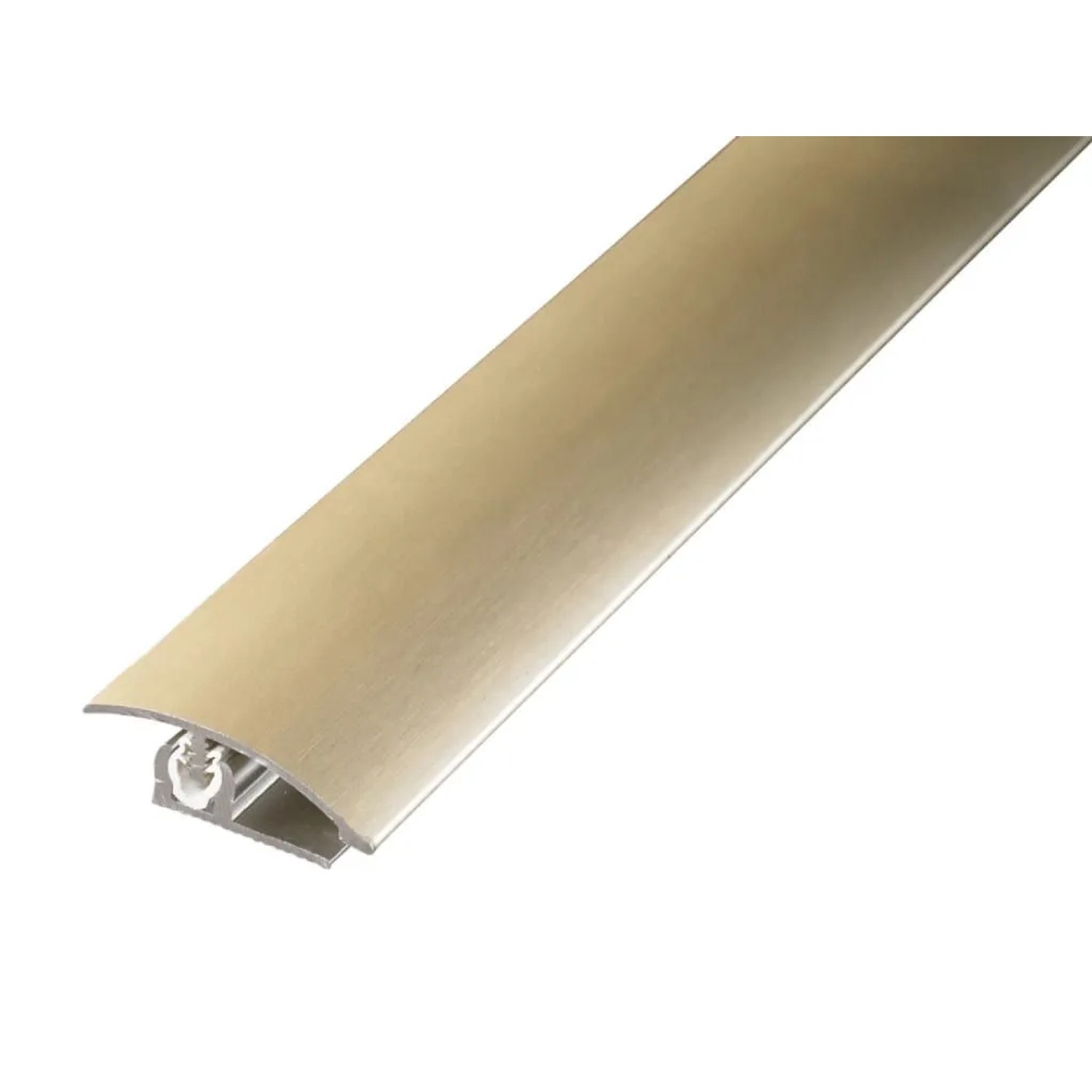 Proline Abschlussprofil PROVARIOclip Universal Aluminium Eloxiert Champagne Gebürstet 4,5 cm Breit 270 cm Lang Inhalt 1