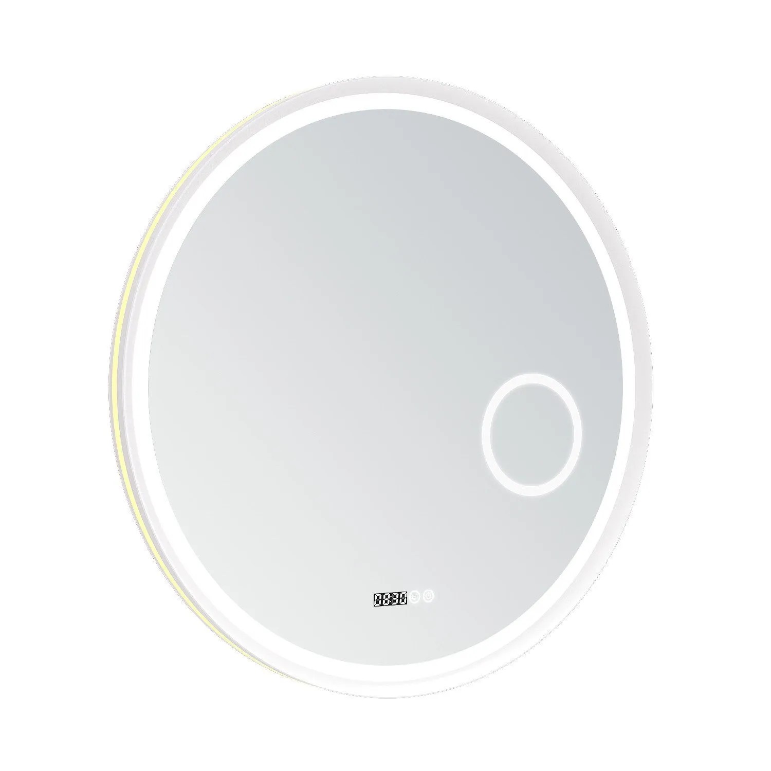 Aquabatos Rund Badspiegel 80 cm LED Spiegel Kosmetikspiegel mit Beleuchtung günstig online kaufen