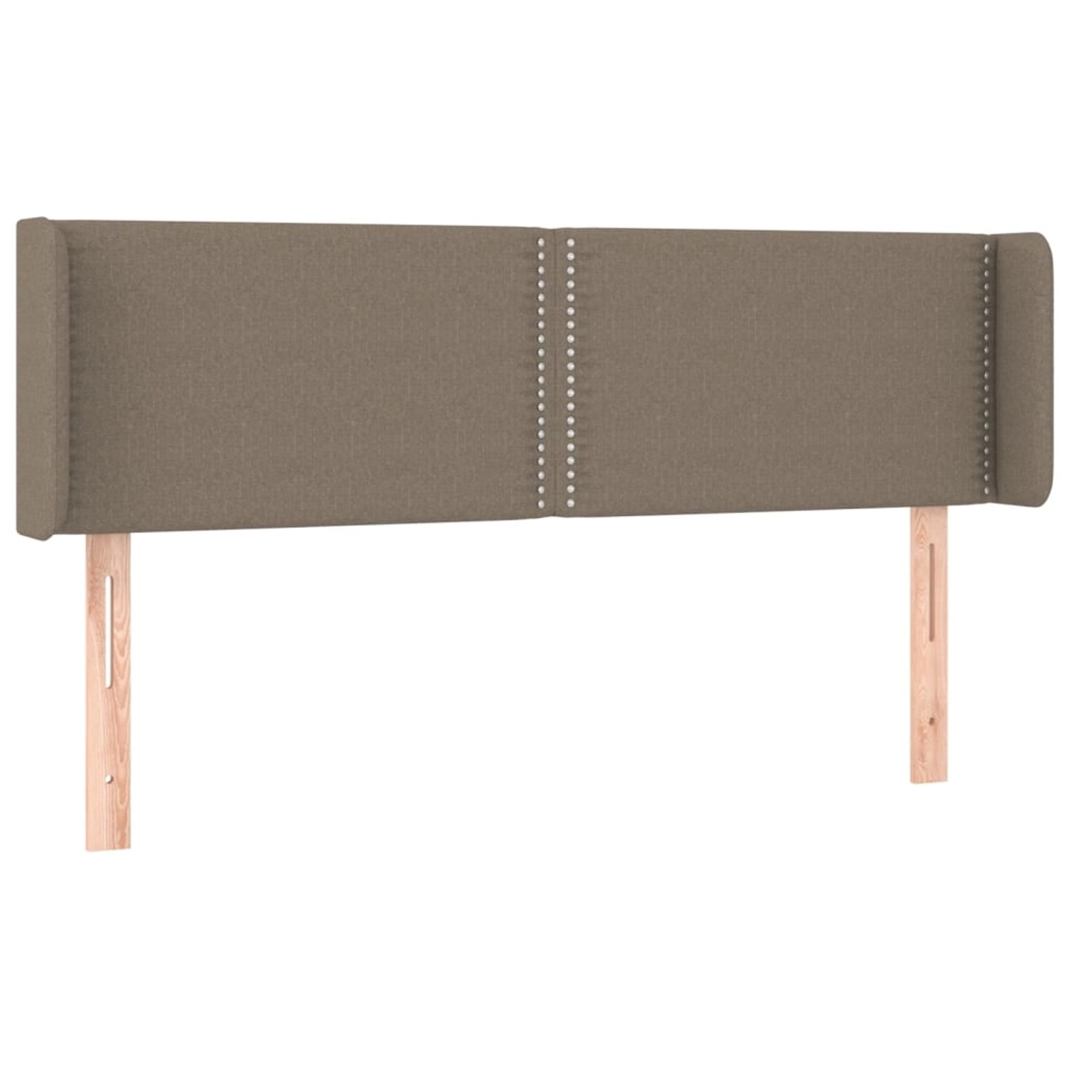 vidaXL LED Kopfteil Taupe 147x16x78/88 cm Stoff 3123098