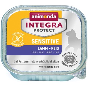 Integra Protect Sensitive Katzenfutter Lamm & Reis, glutenfrei, für futtersensible Katzen.