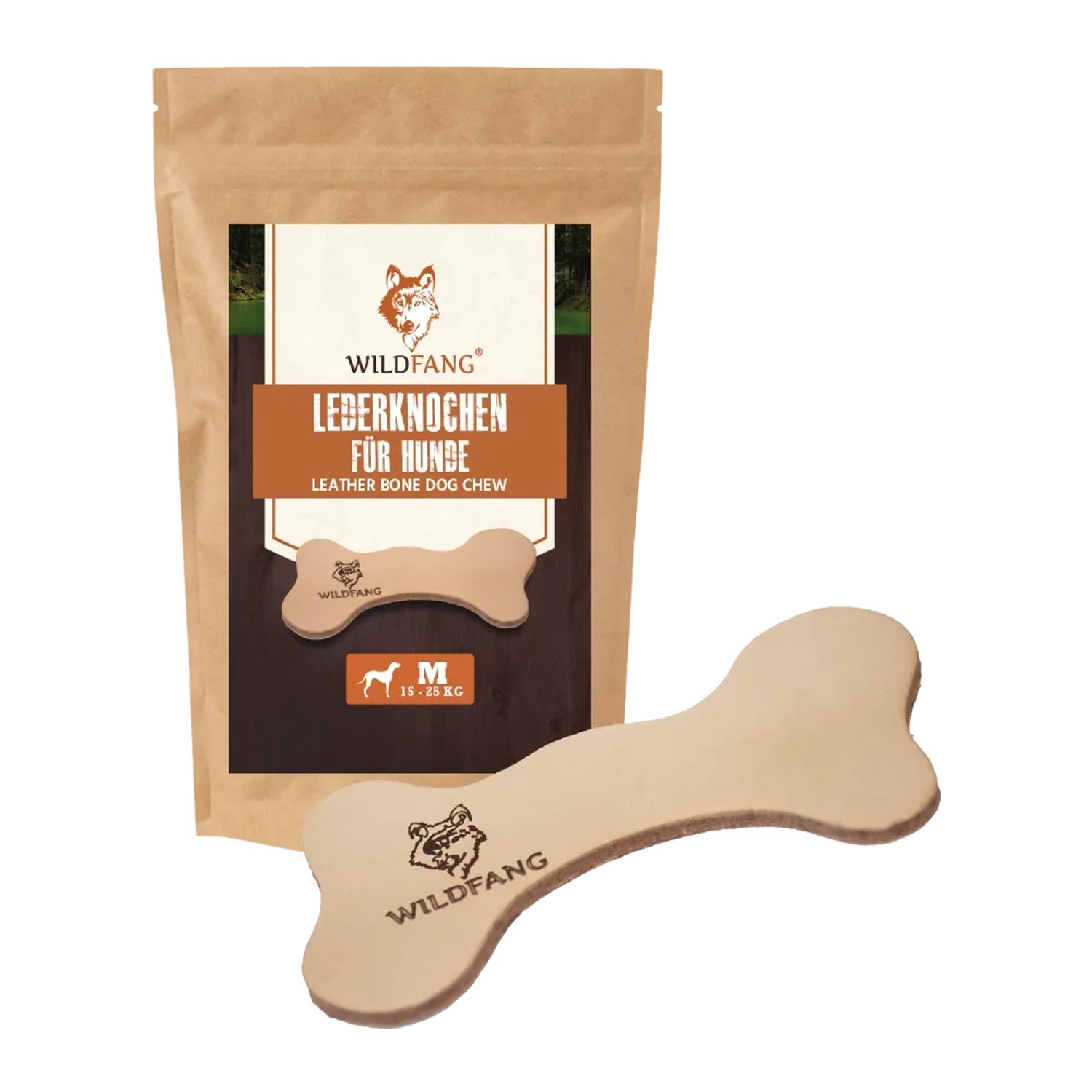 Wildfang Lederknochen Kauleder 1 x L