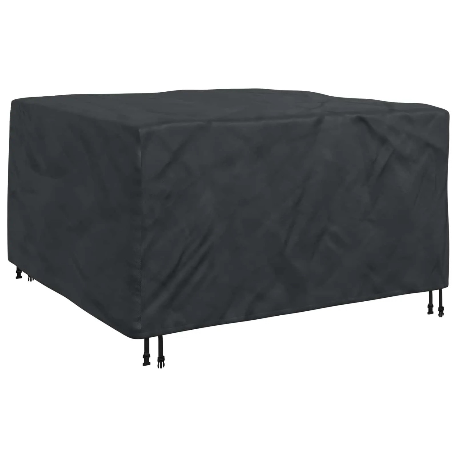 vidaXL Möbelbezug Uni Schwarz 150 x 150 x 75 cm 600D 4105737 günstig online kaufen