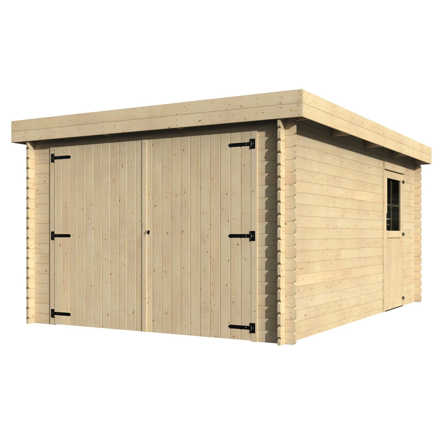 Decor et Jardin Holz-Garage Galan 225 cm x 349 cm x 481 cm Natur / Unbehandelt