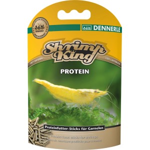 Dennerle Shrimp King Protein, Spezialfutter für Garnelen mit hohem Proteingehalt.