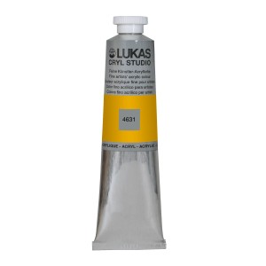 Lukas Cryl Studio Acrylfarbe Lichter Ocker, 75ml Tube für Künstler.