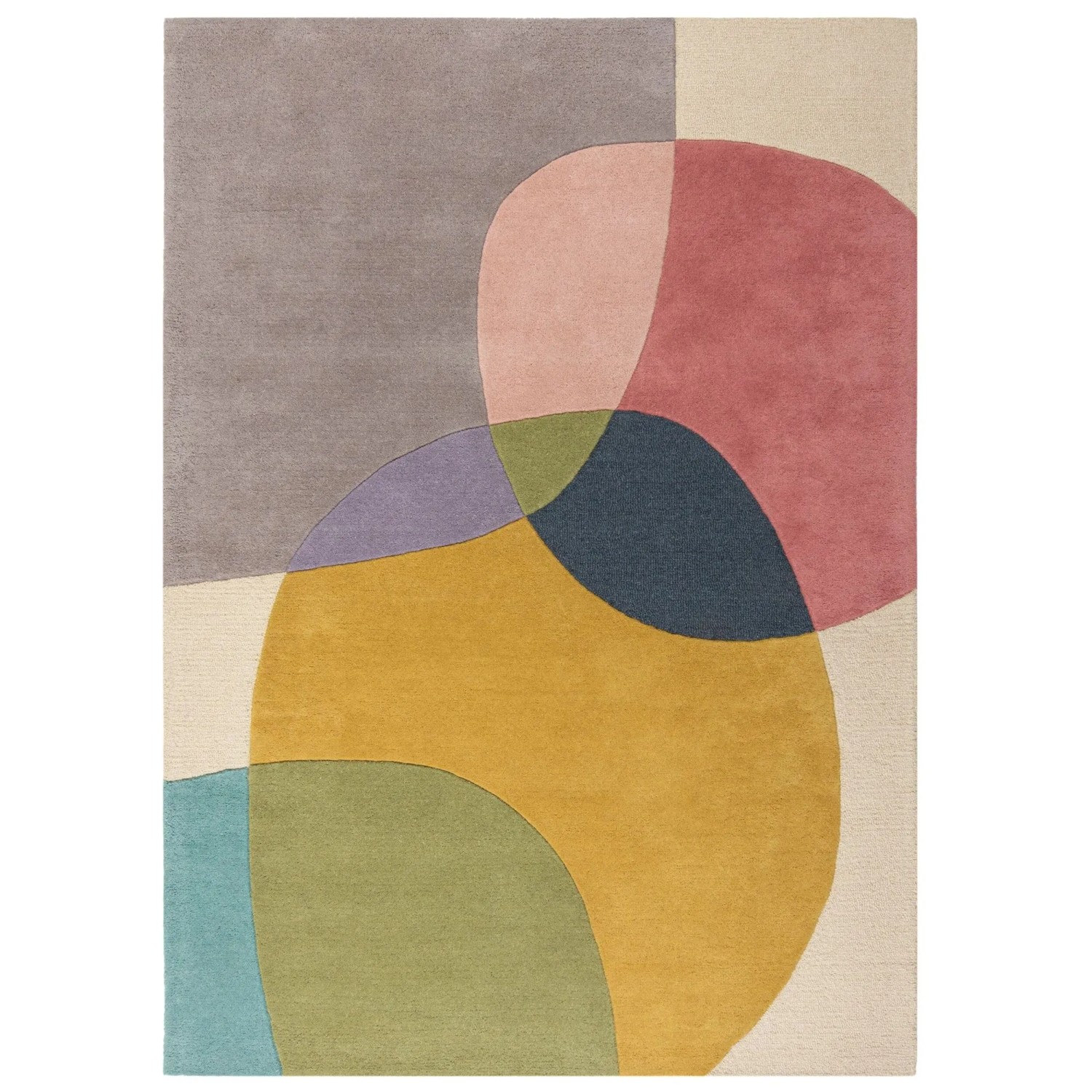 Flair Rugs Wollteppich Glow 120 cm x 170 cm Bunt