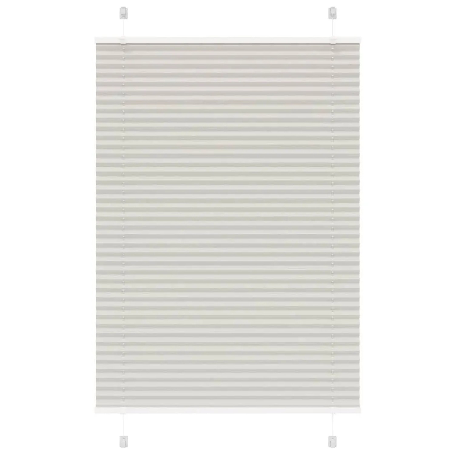 vidaXL Plissee Hellgrau 90x150 cm Stoffbreite 89,4 cm Polyester 4015345 günstig online kaufen