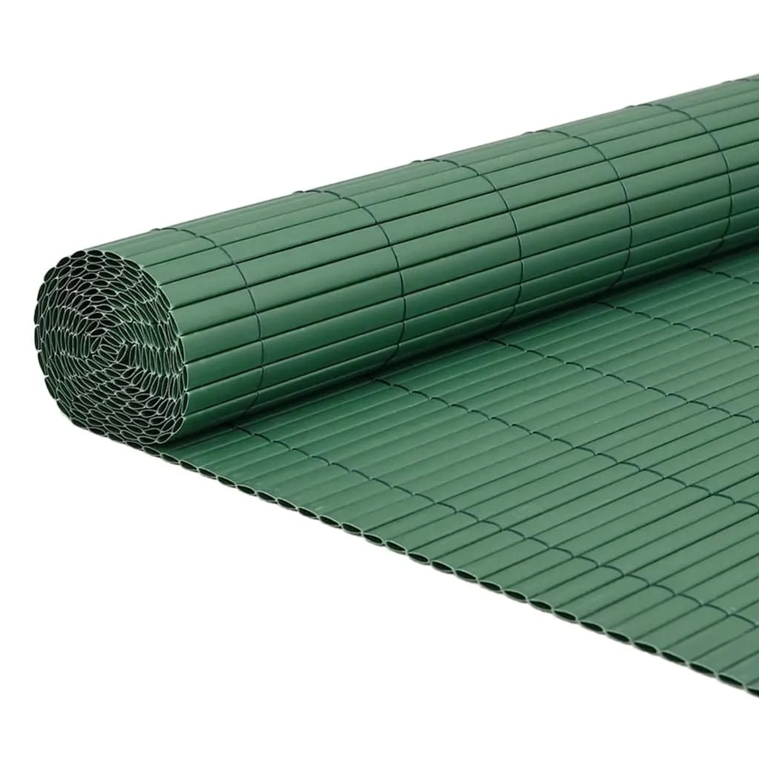 vidaXL Gartenzaun Doppelseitig Grün 1,8x5 m PVC 42002624