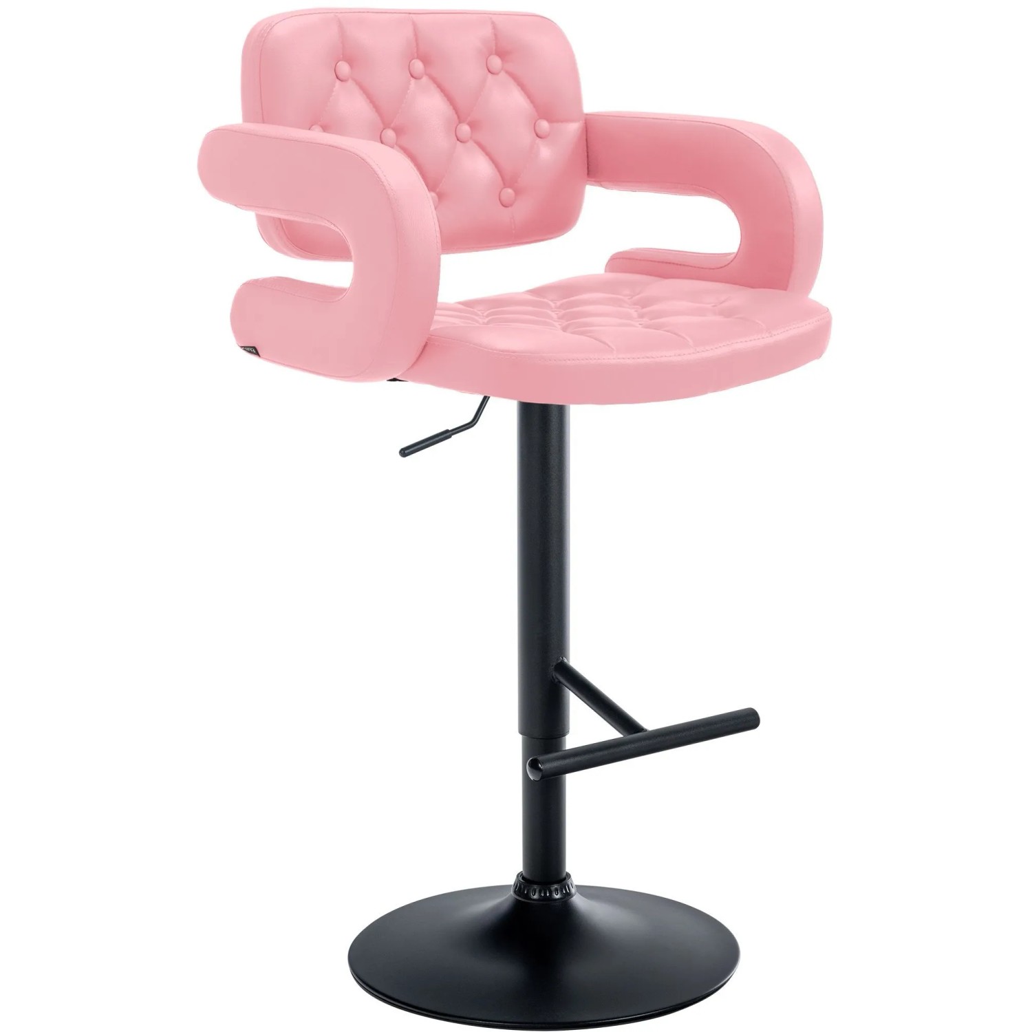 CLP Barhocker Dublin Kunstleder Pink/Schwarz