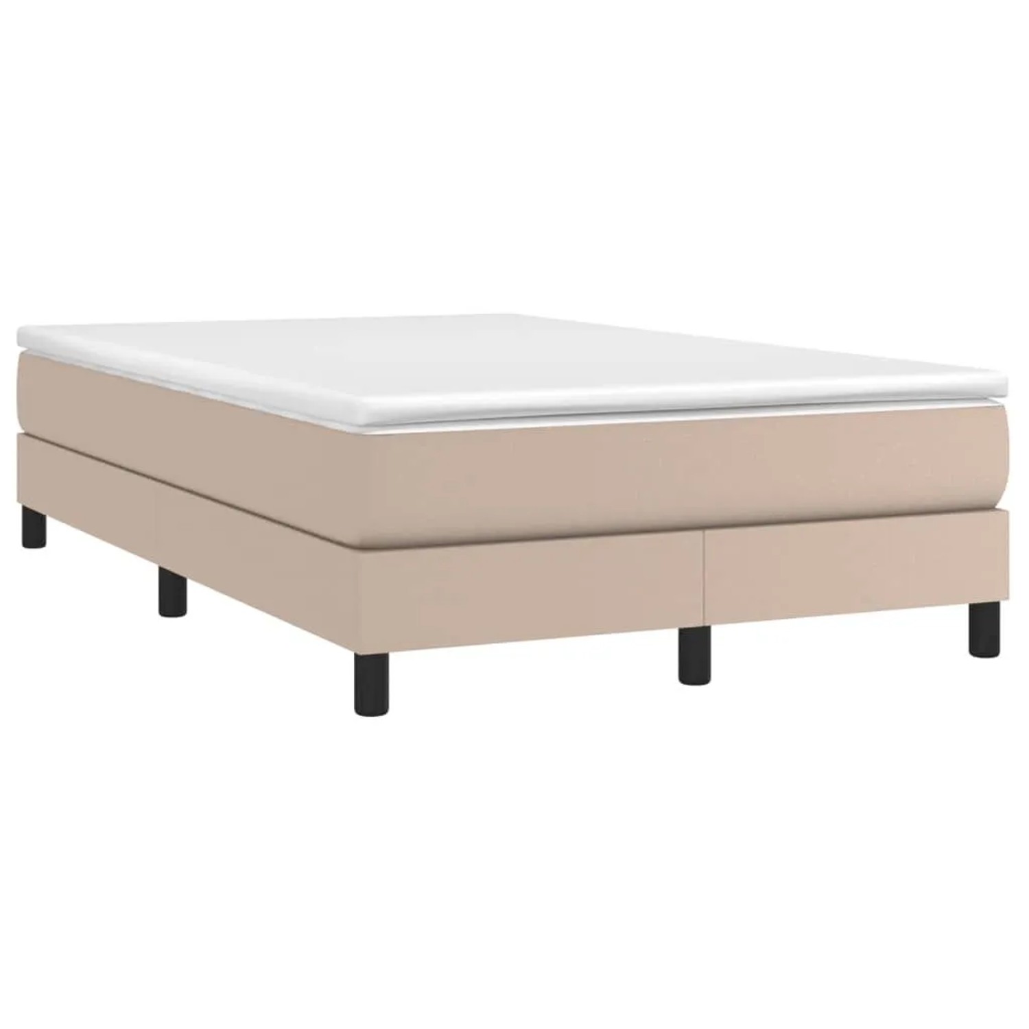 vidaXL Boxspringbettgestell Cappuccino-Braun 120x200 cm Kunstleder 3120693 günstig online kaufen