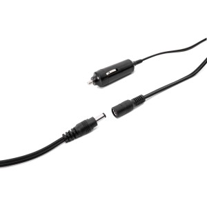 Anschlusskabel für Intex Quick Fill Luftpumpe: 230V Stecker und 12V Zigarettenanzünder-Adapter.