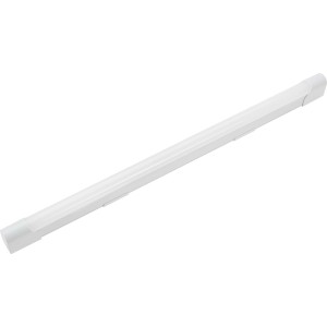 Weiße LED-Unterbauleuchte zur Montage unter Küchenschränken.