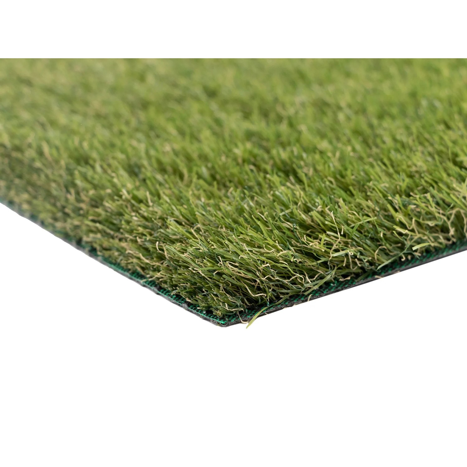 Detailaufnahme: Primaflor Kunstrasen Arizona Grün, naturgetreue Optik, ideal für Garten und Balkon.