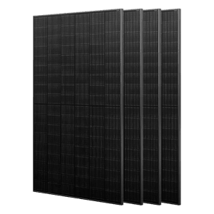 JA Solar 455W N-Typ Solarmodule, Bifazial Glas-Glas, Full Black, 4 Stück für Solaranlagen.