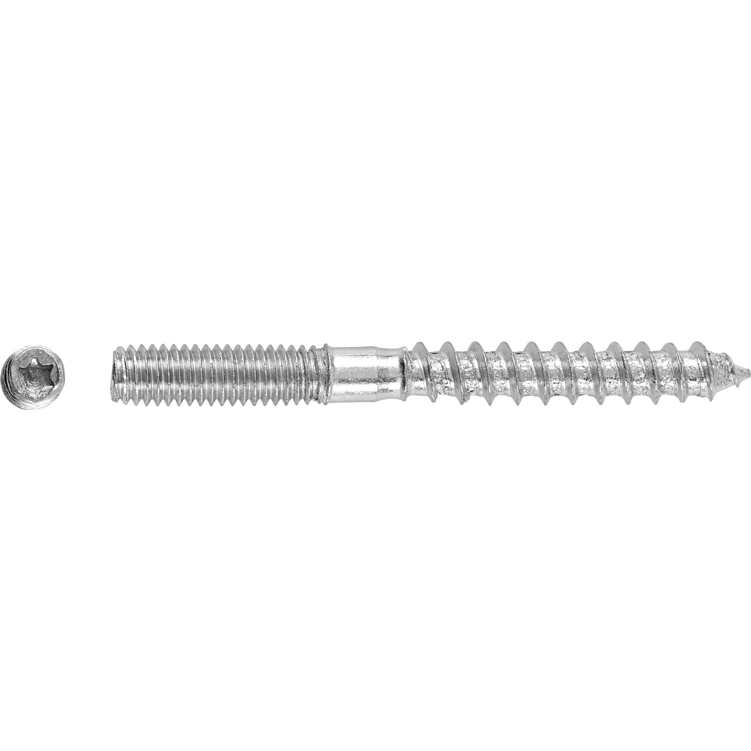 Stockschrauben Ø 6 mm x 60 mm Stahl 10 Stück