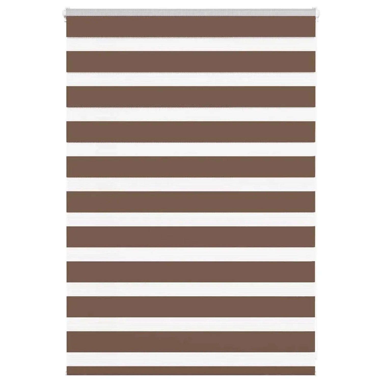 vidaXL Doppelrollo Braun 115x100 cm Stoffbreite 110,9 cm Polyester 4014316 günstig online kaufen