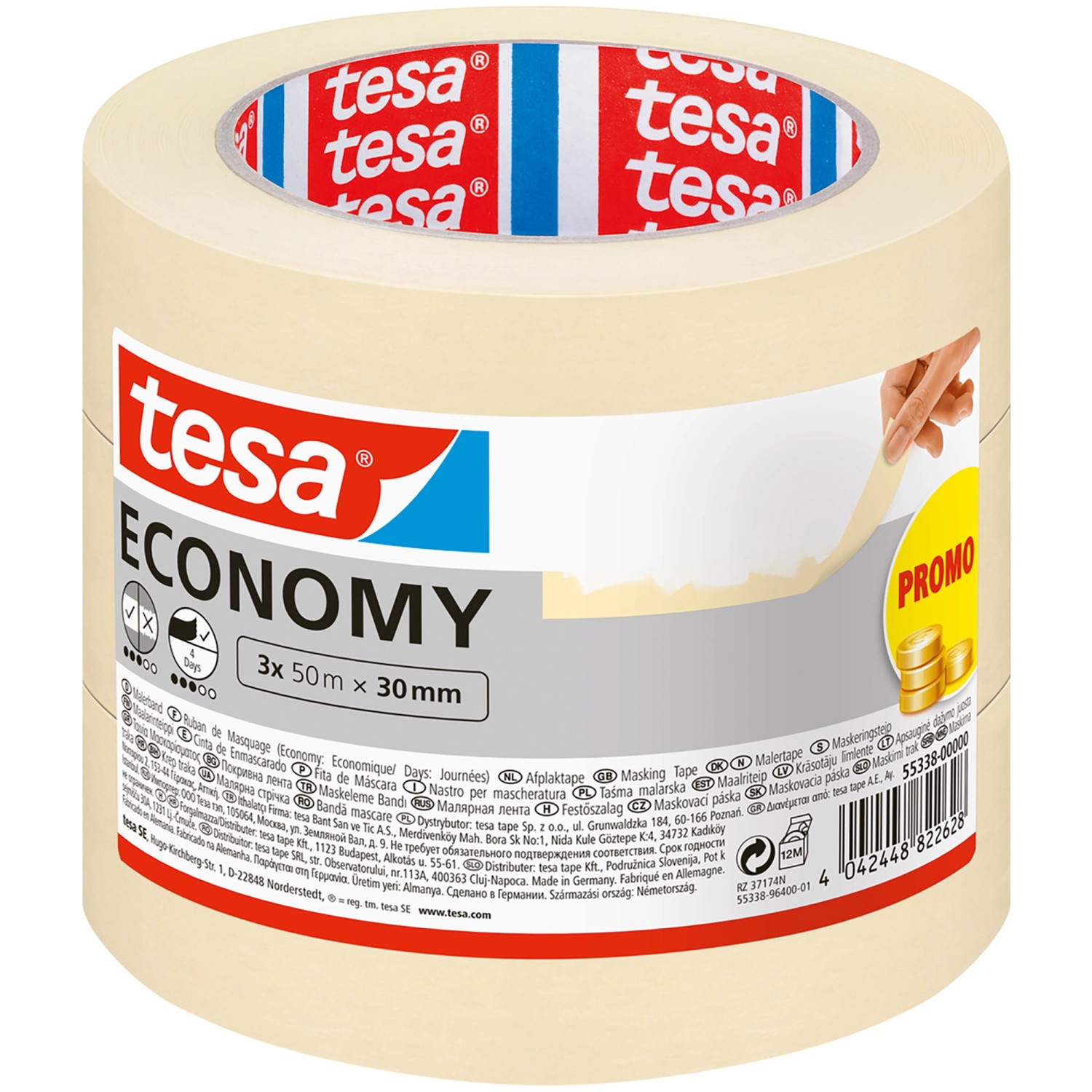 Tesa Universal Beige 3 x 50 m x 30 mm