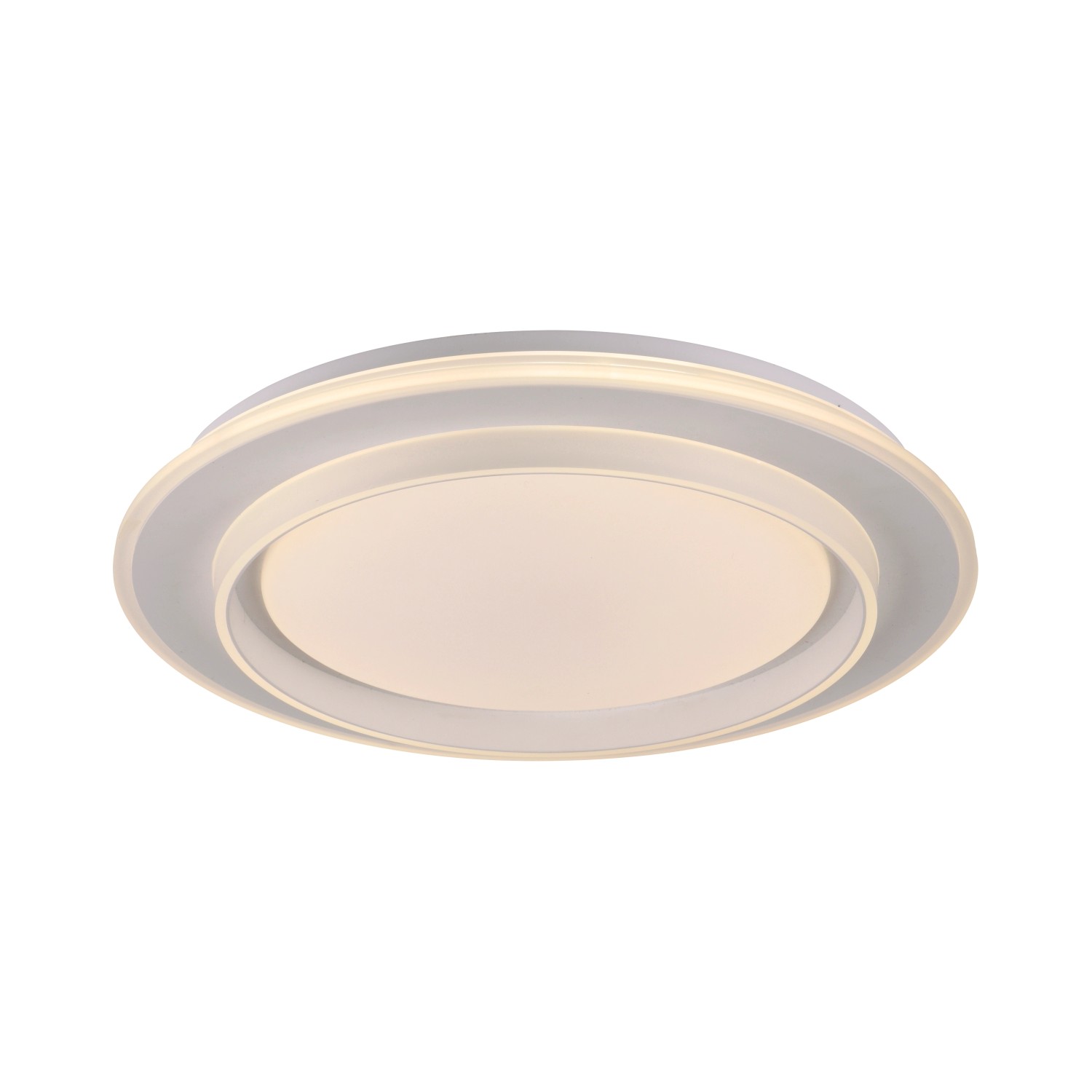 Just Light Deckenleuchte Lago Weiß CCT-Farbtemperatursteuerung Ø 40 cm günstig online kaufen