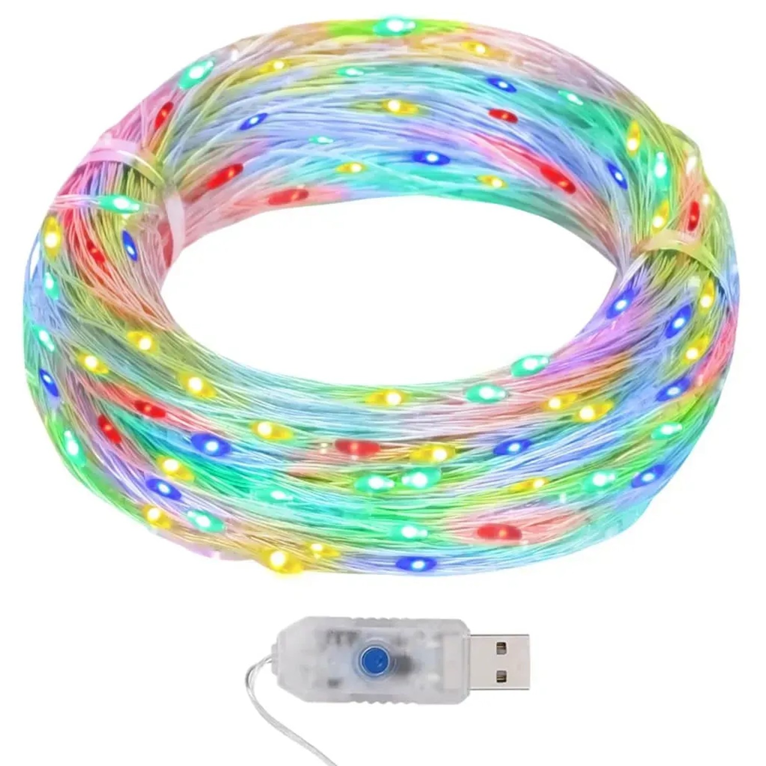 vidaXL LED-Lichterdraht 40 m 400 LED Mehrfarbig 8 Funktionen 328850