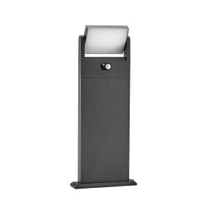 Lindby LED Solarleuchten Novalie 9932027 mit Bewegungsmelder Spritzwassergeschützt Modern in Alu aus Aluminium 1-flammig