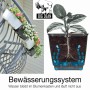 BigDean 6er Set Blumenkästen für Balkon Geländer Rattan Optik Anthrazit Balkonkästen mit Metall Halterungen 49 x 17 x 17 cm inkl_7