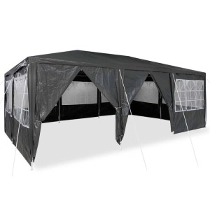 vidaXL Party-Zelt Anthrazit 600 x 400 x 266 cm Polyethylen 42003435