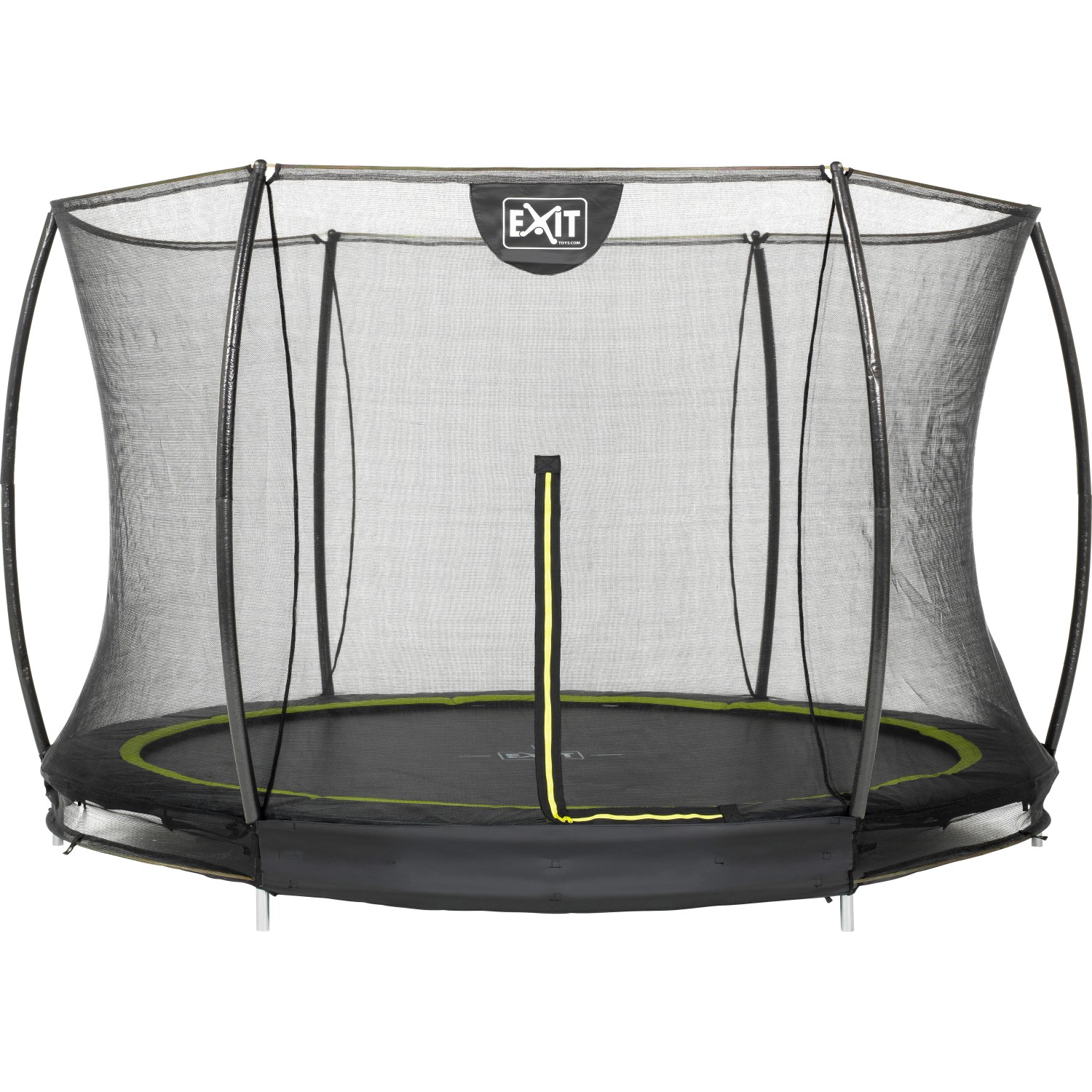 EXIT Silhouette Bodentrampolin D305cm mit Sicherheitsnetz - schwarz