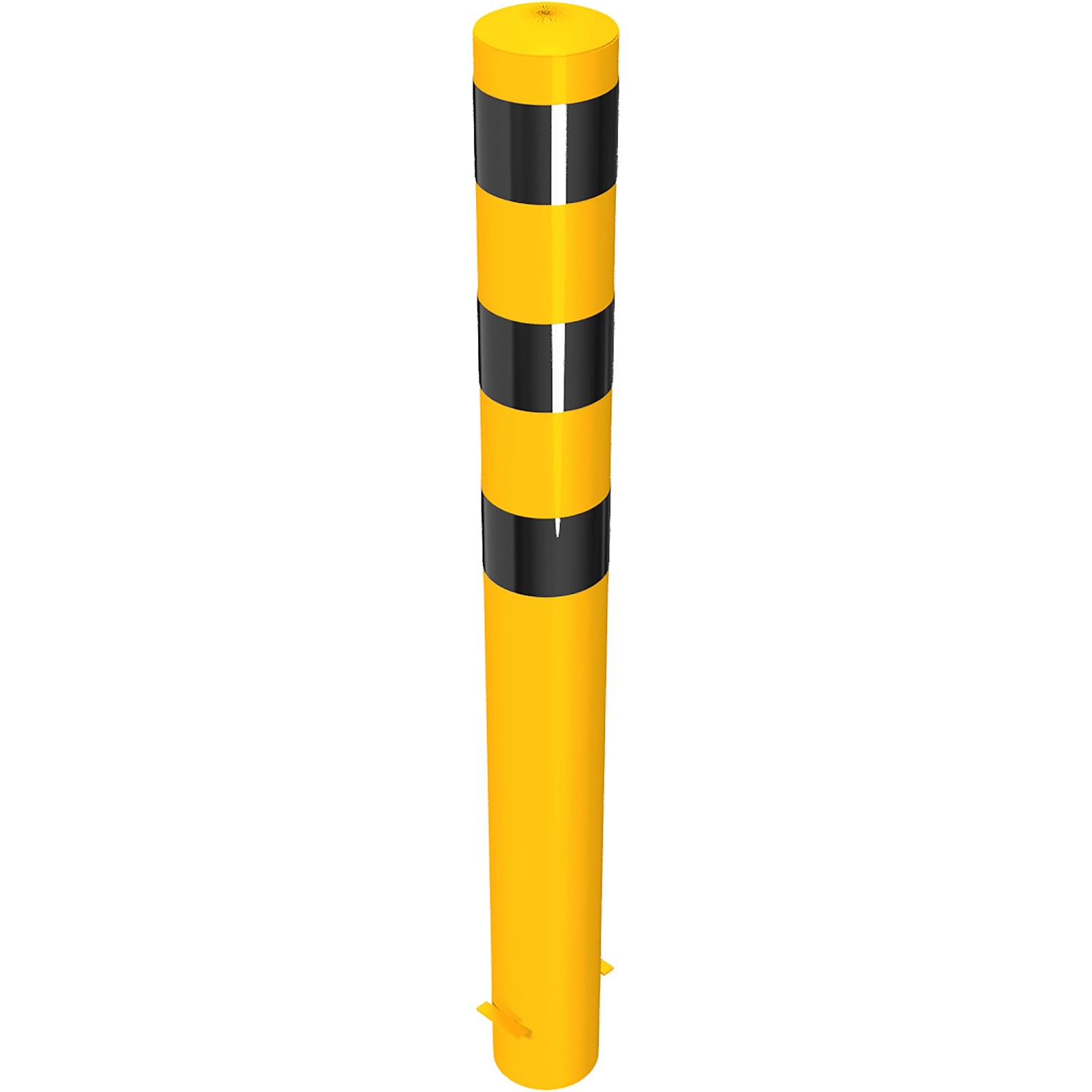 Schake Absperrpoller Einbetonieren Ø 152 mm x 1.500 mm Gelb-Schwarz