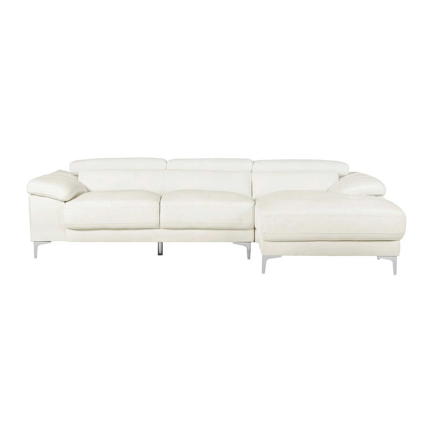 Vente-unique Sofa Ohne Schlafmöglichkeit Solange Weiß 265 cm