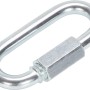 Verzinktes Schraubnotglied, 6 mm, zur sicheren Verbindung von Ketten, Ösen und Schlaufen.