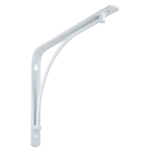 Weiße OBI Konsole Kottos, 230x180mm, für Regalböden und Wandregale.