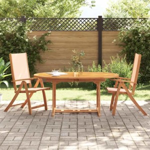 vidaXL Gartenstühle 2 Stk Klappbar Massivholz Akazie und Textilene 4008420