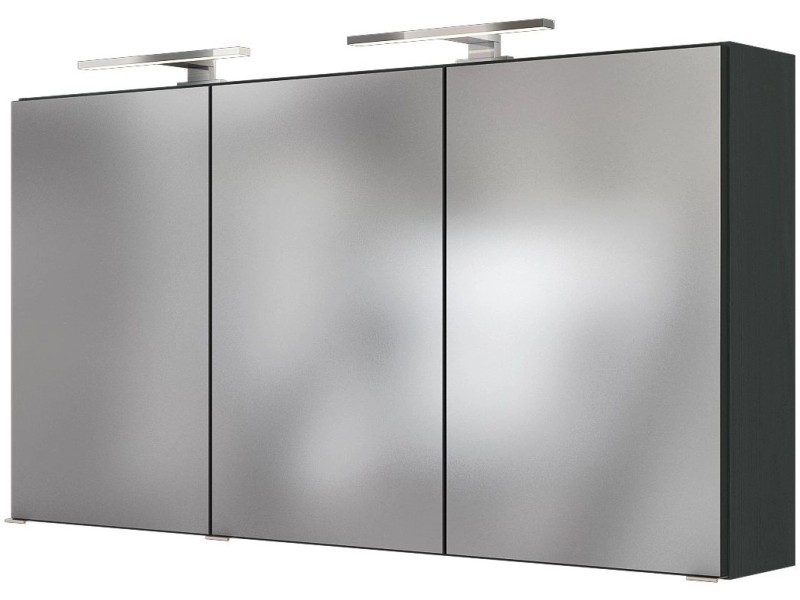 Held Spiegelschrank Verona Graphit 120 cm mit Softclose Türen