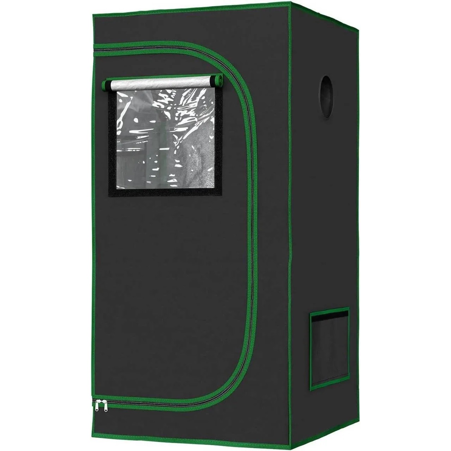 WOLTU Gewächshaus Indoor Oxford-Gewebe Schwarz 60x60x120 cm