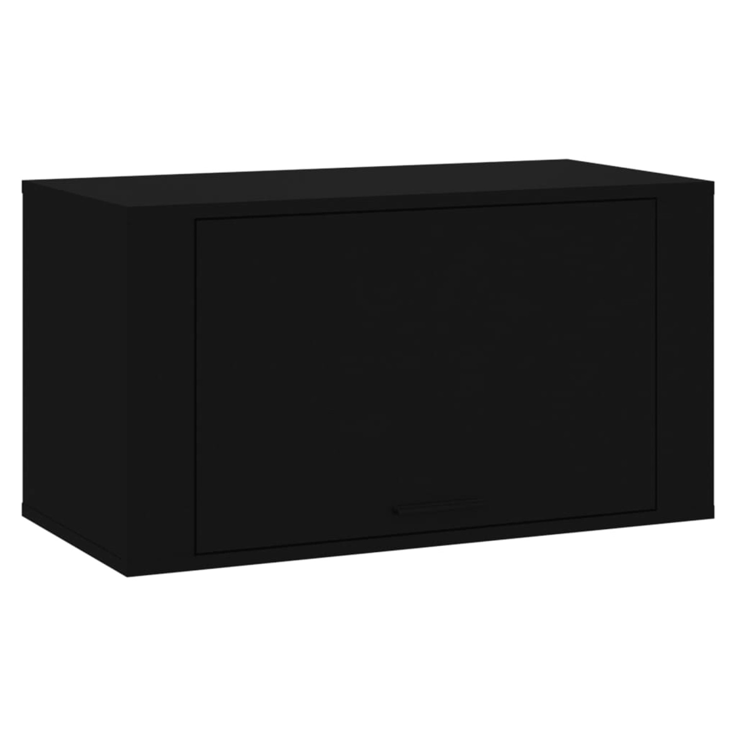 vidaXL Wand-Schuhschrank Schwarz 70x35x38 cm Holzwerkstoff 821013